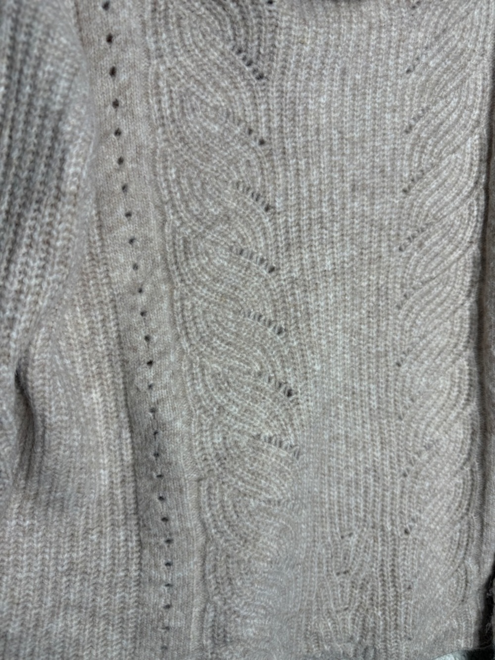 ESQUALO Cable-Knit Turtleneck Sweater in Light Beige Size M - Picture 5 of 8